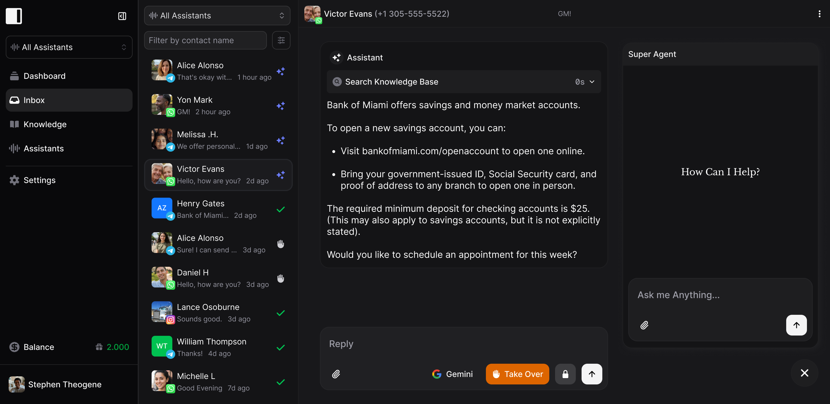 Invent Dashboard
